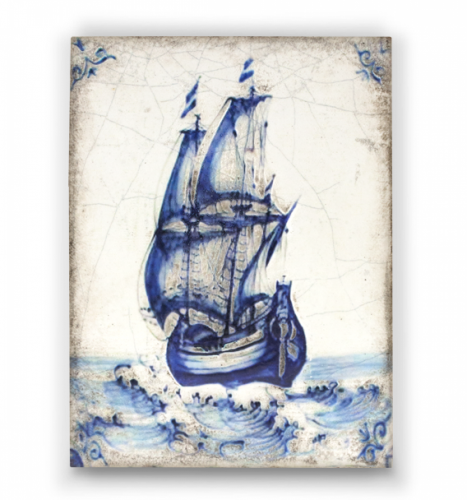 Панно Sid Dickens Ships Ahoy 412 дизайнерское, 15х20х3 см на VALLES.TOP