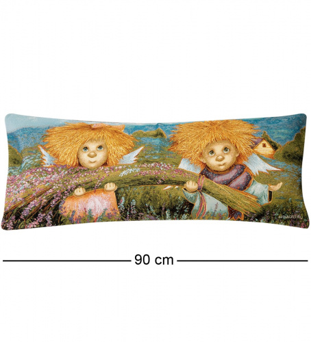 Подушка Artangels В лавандовом поле, гобеленовая, 30х90 см на VALLES.TOP
