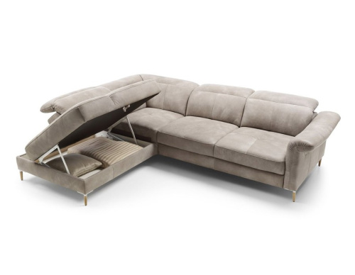 Диван Gala Collezione Fava угловой в коже на VALLES.TOP