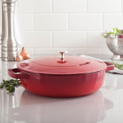 Сотейник STAUB с крышкой, диаметр 28 см на VALLES.TOP
