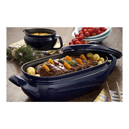 Форма Ceraflame Terrine для запекания, тушения, с керамической крышкой, красная, 4,5 л на VALLES.TOP