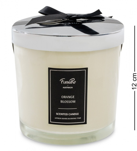Свеча Fumare Цветение апельсина, в стекле с крышкой, 12 см на VALLES.TOP