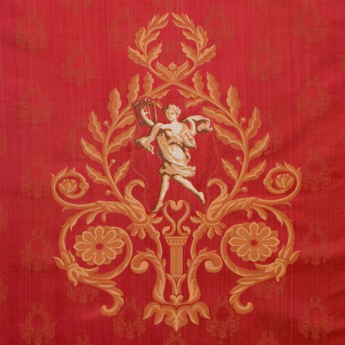 Ткань Galleria Arben Exclusive LAMPASS 03007 COL.8 RED des.6-2459 130 CM на VALLES.TOP