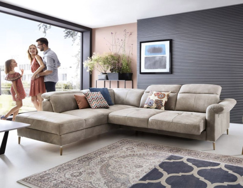 Диван Gala Collezione Fava угловой в коже на VALLES.TOP