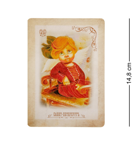 ANG-444 Открытка-ретро "Теплый взгляд" 15х10,5 на VALLES.TOP