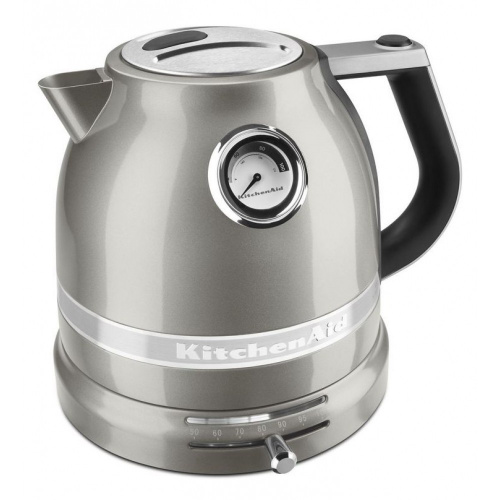 Электрочайник KitchenAid Artisan 5KEK1522EMS, серебряный медальон на VALLES.TOP