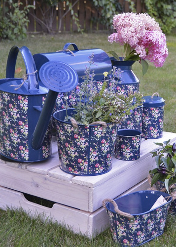 Кашпо овальное металлическое Flower Girl Collection Briers, S на VALLES.TOP