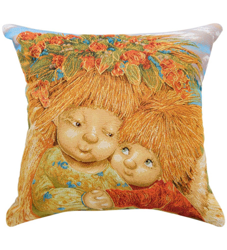 Подушка Artangels Мамино сердце, гобеленовая, 45х45 см на VALLES.TOP