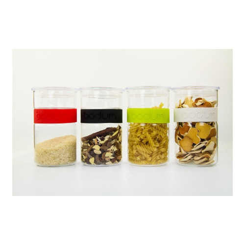Банка BODUM Presso для хранения черная, 1 л на VALLES.TOP