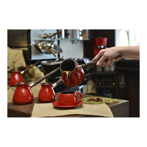 Турка Ceraflame Ibriks NEW, 0.5л, цвет красный на VALLES.TOP