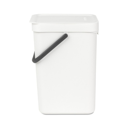 Ведро Brabantia Sort & Go мусорное, встраиваемое, белое, 12 л на VALLES.TOP