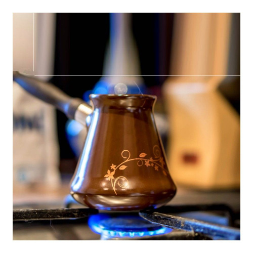 Турка Ceraflame Ibriks, 0.24л, цвет шоколад с декором на VALLES.TOP