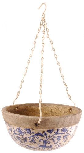 Кашпо Esschert Design Aged Ceramic керамическое, подвесное на VALLES.TOP