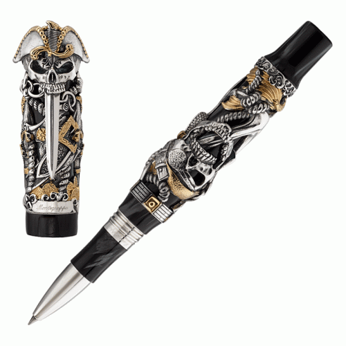 Ручка-роллер Montegrappa Pirates silver на VALLES.TOP