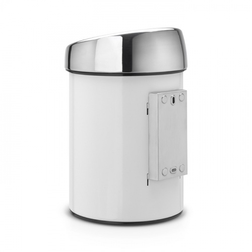 Бак Brabantia Touch Bin New мусорный, белый, 3 л на VALLES.TOP
