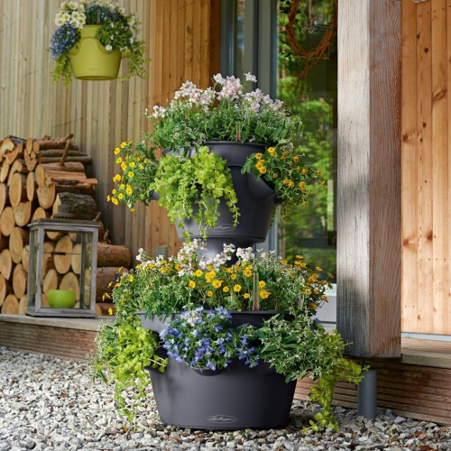 Кашпо Lechuza Cascada + Cascadino колонна на VALLES.TOP