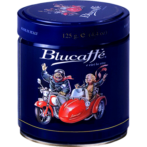 Кофе Lucaffe Blucaffe в зернах, в жестяной банке, 125 г на VALLES.TOP