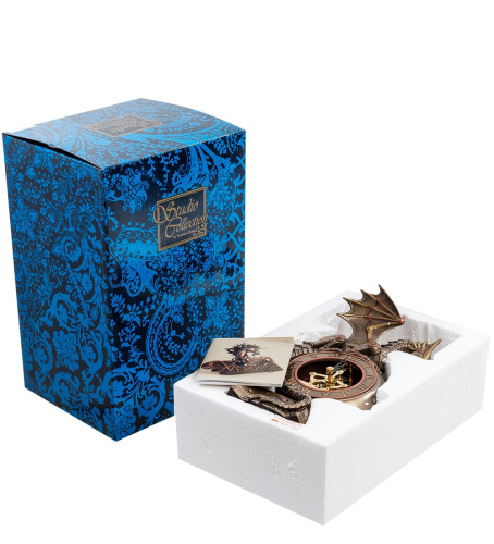 Статуэтка-часы Veronese Дракон в стиле стимпанк на VALLES.TOP