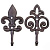 Крючки Esschert Design Fleur-de-Lis настенные на VALLES.TOP