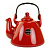 Чайник Ceraflame Tropeiro красный, 2,3 л на VALLES.TOP