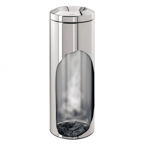 Корзина Brabantia для бумаг, с защитой от возгорания, стальная полированная, 20 л на VALLES.TOP