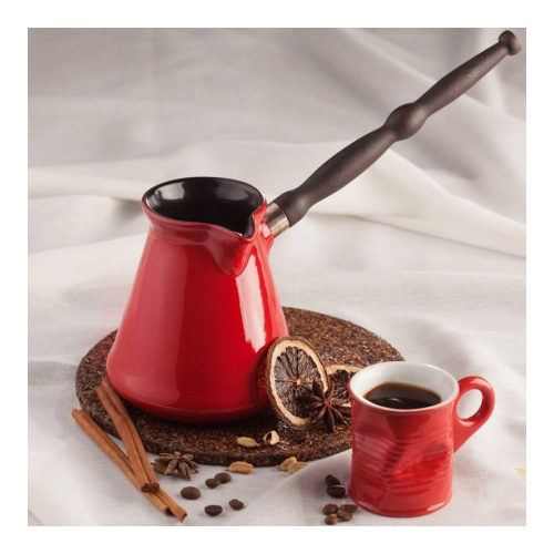 Турка Ceraflame Ibriks красный 0,5 л на VALLES.TOP