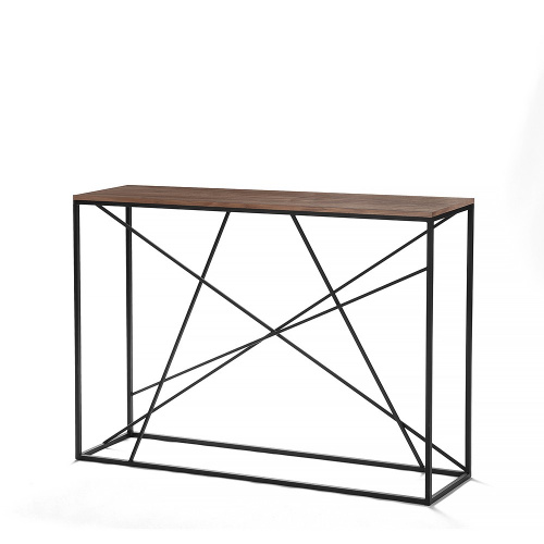 Консоль Intelligent Design Wilson line black американский орех на VALLES.TOP