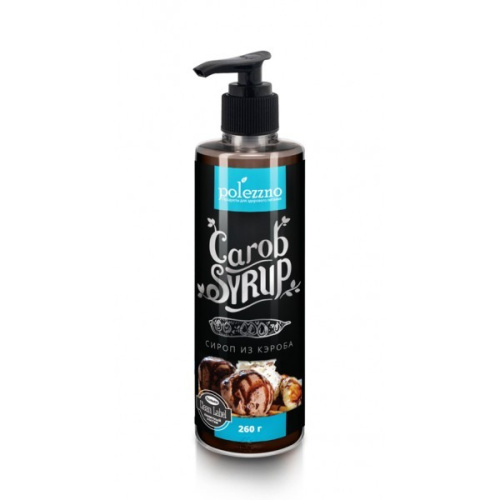 Сироп Polezzno из кэроба, без сахара, 260 г на VALLES.TOP