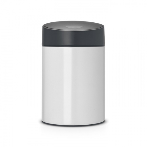 Бак Brabantia Slide Bin мусорный, белый, 5 л на VALLES.TOP
