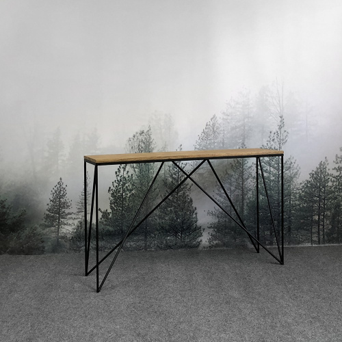 Консоль Intelligent Design Monaco black темный дуб на VALLES.TOP