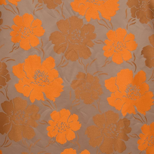 Ткань Galleria Arben Exclusive LYRES GREY ORANGE_KE на VALLES.TOP