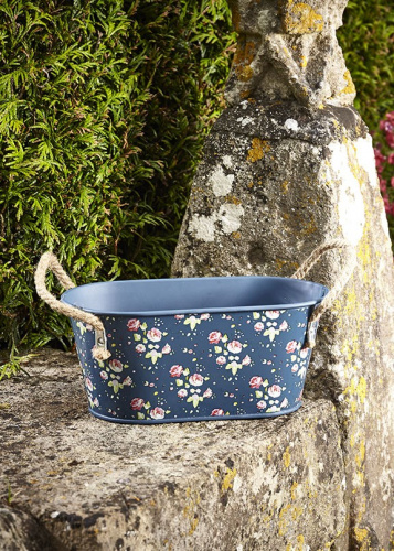 Кашпо овальное металлическое Flower Girl Collection Briers, S на VALLES.TOP