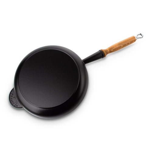 Сковорода Le Creuset чугунная, эмалированная, черная, 28 см на VALLES.TOP