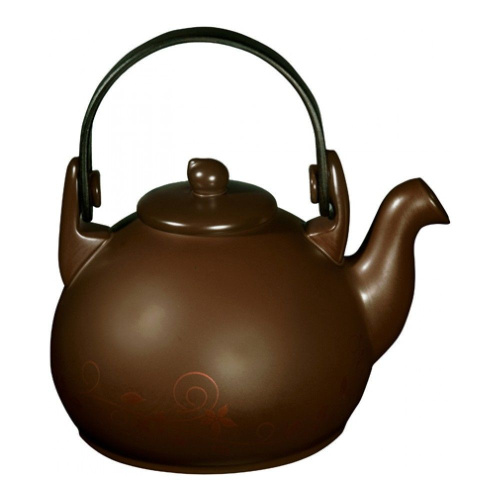 Чайник Ceraflame Colonial шоколадный с декором, 1,7 л на VALLES.TOP
