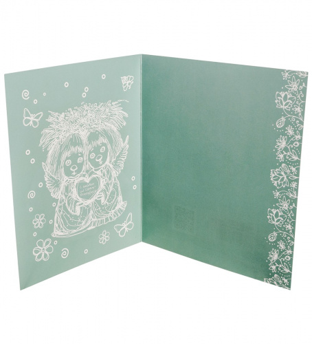 ANG-218 Открытка "Снежный вечер" 15х17 на VALLES.TOP