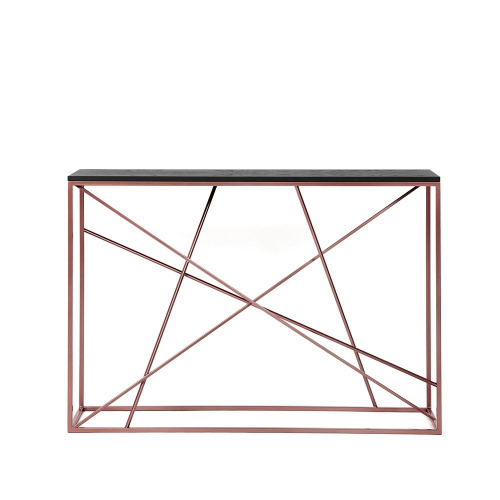 Консоль Intelligent Design Wilson line copper черный дуб на VALLES.TOP