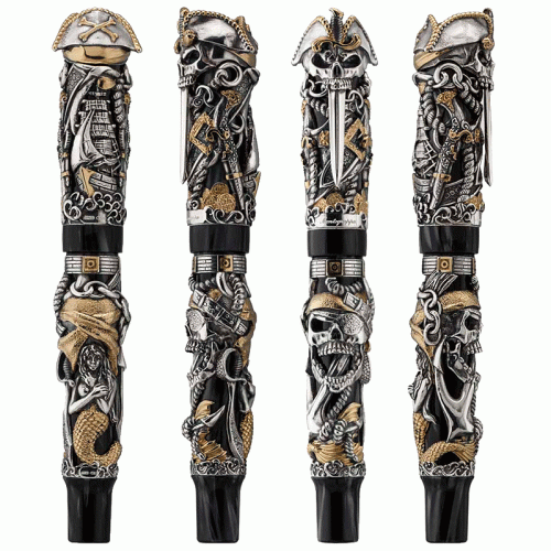 Ручка-роллер Montegrappa Pirates silver на VALLES.TOP